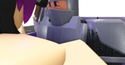 3d artist_request baseplate big_breasts criminality eyepiece lizzy paizuri purple_hair roblox robloxian slayer_kit source_request tagme titfuck titjob