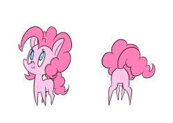 <3_eyes alpha_channel anus blue_eyes chest_tuft cute_expression earth_pony equid equine female feral friendship_is_magic front_view genitals hair happy_harvey hasbro heart horse inner_ear_fluff looking_up mammal my_little_pony phone_drawing pink_body pink_hair pinkie_pie_(mlp) pony pussy raised_tail rear_view simple_anus simple_background simple_pussy solo transparent_background tuft