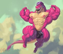 1male abs anthro ball_bulge beard_stubble biceps bodybuilder countershade_torso facial_hair flexing guzreuef horns hyper hyper_balls hyper_genitalia hyper_muscles hyper_penis hyper_testicles long_(wish_dragon) male male_nipples male_only male_thong muscle muscles muscular_arms muscular_ass muscular_back muscular_legs muscular_male muscular_thighs mustache pecs penis_bulge pink_skin purple_hair scalie smooth_skinned_male solo soul_patch tail tail_tuft thick_lips thick_thighs tusks veins wish_dragon