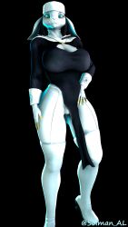 anthro anthro_only female female_only goat goat_girl nun nun_outfit self_upload solman_al_ source_filmmaker warfaremachine