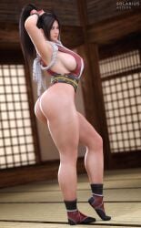 1girls 3d absurd_res ass big_ass big_breasts breasts female female_only hi_res king_of_fighters large_breasts looking_at_viewer mai_shiranui snk solarius_astera solo thick_thighs thighs wide_hips