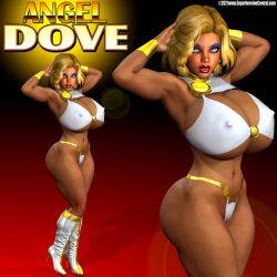 1girls 3d angel_dove athletic athletic_female big_breasts blonde_hair breasts breasts busty chest cleavage danoshc eyebrows eyelashes eyes female_focus fit fit_female hair heroine hourglass_figure huge_breasts large_breasts legs light-skinned_female light_skin lips superhero superheroine superheroinecentral thick thick_legs thick_thighs thighs toned toned_female top_heavy upper_body voluptuous