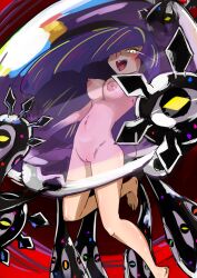 1girls 1pokemon 2022 black_hair breasts dark_persona evil_lusamine_(pokemon) fusion long_hair lusamine_(pokemon) mother_beast_lusamine mushroom_(artist) nihilego nintendo nude open_mouth pokemon pokemon_sm pokemon_usm tentacle ultra_beast uncensored vagina yellow_eyes