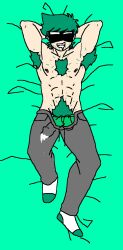 armpit_hair chest_hair fnf friday_night_funkin garcello_(atsuover) gay green_hair male_pubic_hair pajero_xxx_(artist) pajero_xxx_:)