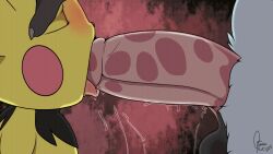 animated deepthroat fellatio furry furry_only gay huge_cock male/male male_only male_penetrated male_penetrating pichu pokémon_(species) pokemon pokemon_(species) size_difference tagme upscaled yaoi