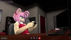 16:9 1girls 3d 3d_(artwork) amy_rose amy_rose_(warfaremchine) animated anthro barefoot breasts clothed digital_media_(artwork) ear_piercing earrings eulipotyphlan feet female female_focus female_only foot_fetish foot_focus glasses green_eyes hair headband hedgehog linkaransfm looking_at_viewer looking_away mammal medium_breasts metroid_dread mp4 piercing pink_body pink_fur pink_hair playing_videogame presenting_feet sega self_upload smile soles solo solo_female sonic_(series) sound source_filmmaker teasing teeth thick_thighs toes video video_call video_games warfare_machine watermark white_gloves wide_hips widescreen