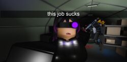 3d artist_request big_ass big_breasts decaying_winter dla english_text eyepiece large_breasts lizzy open_mouth purple_hair roblox robloxian sickler sledge_queen source_request those_who_remain