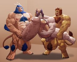 abs anal balls bara biceps excessive_cum furry gay hyper hyper_balls hyper_genitalia hyper_penis hyper_testicles male male_focus male_only muscles muscular muscular_arms muscular_ass muscular_back muscular_legs muscular_male muscular_thighs nipples nunudodo pecs penis stomach_bulge testicles veins veiny_penis yaoi