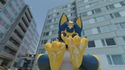 3d 3d_(artwork) 3d_model animal_crossing ankha ankha_(animal_crossing) ankha_(hazeker) artist_request bra breasts close-up closed_mouth cum cum_on_feet doubutsu_no_mori feet foot_fetish hazeker nairu_(doubutsu_no_mori) nintendo skirt soles source_request thighs toes year_request