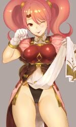 1girls ;p ass_visible_through_thighs black_panties clothes_lift female female_only fire_emblem fire_emblem_echoes:_shadows_of_valentia flashing flashing_panties kh_(tanakananataka) lifted_by_self mae_(fire_emblem) nintendo panties pelvic_curtain pelvic_curtain_lift solo tanakananataka3 tongue tongue_out underwear