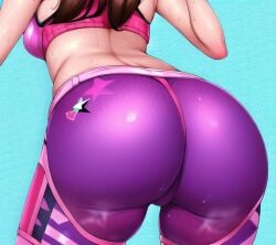 2d activision agiloo ai_generated ass blizzard_entertainment d.va gym latex nai_diffusion overwatch sports_bra stable_diffusion