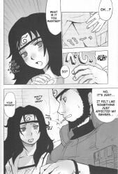 canon_couple comic dialogue english_text kurenai_yuhi manga monochrome naruto naruto_(classic) naruto_(series) naruto_shippuden pierre_norano sarutobi_asuma speech_bubble story text yuuhi_kurenai