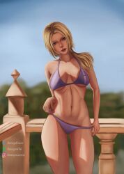 alluring athletic_female big_breasts bikini blonde_hair death_by_degrees female female_abs fit_female honey_(artist) namco nina_williams tekken tekken_1 tekken_2 tekken_3 tekken_4 tekken_5_dark_resurrection tekken_7 tekken_blood_vengeance tekken_tag_tournament tekken_tag_tournament_2