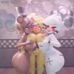 3d breasts cally3d chica_(cally3d) chica_(fnaf) chiku chiku_(cryptia) clazzey cryptiacurves fazclaire's_nightclub five_nights_at_freddy's five_nights_at_freddy's_2 fnaf freddy_(fnaf) fredina's_nightclub fredina_(cally3d) frenni_(cryptia) frenni_fazclaire marie_(cally3d) marie_(cryptia) marionette_(fnaf) nipples nsfw puppet_(cally3d) puppet_(fnaf) scottgames silver2299 watermark