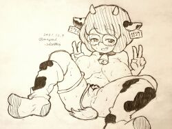 ass big_ass big_breasts breasts cow_girl glasses hailey_anne_thomas magood_sdsr0026 misora_inaho pussy short_hair stockings sweat yo-kai_watch yo-kai_watch_2 yo-kai_watch_3 youkai_watch