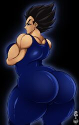 1girls 2020 4k absurd_res arms_crossed ass athletic athletic_female biceps big_ass big_breasts black_background black_hair black_pupils bodysuit breasts curvy curvy_body curvy_female dat_ass dated digital_drawing_(artwork) digital_media_(artwork) dragon_ball dragon_ball_z eyelashes female female_focus female_only fit fit_female hi_res huge_ass huge_butt large_butt light-skinned_female light_skin looking_at_viewer looking_back male_only mtf_crossgender muscular muscular_female round_ass round_butt rule_63 saiyan simple_background simple_eyes solo superix thick_ass thick_thighs vegeta watermark wide_hips