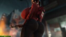 1girls 3d 3d_(artwork) alt alternate_version_available artist_name ass backpack bag big_ass big_breasts big_butt blender blender_(software) breasts brown_hair butt clothing curvaceous curvy curvy_body curvy_female curvy_figure drakepowers english_text female female_focus female_only firearm first_aid_kit gun hourglass_figure huge_ass huge_breasts huge_butt human left_4_dead looking_at_viewer looking_back pale_skin public rifle standing tagme tan_body tan_skin thick_thighs valve voluptuous watermark weapon wide_hips zoey_(left_4_dead)