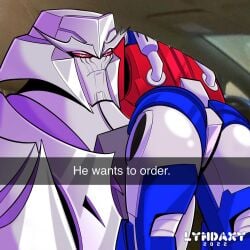 alien ass ass_focus big_ass bubble_butt he_wants_to_order humor male_only megatron meme optimus_prime robot snapchat transformers