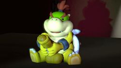 1boy 3d animated artist_request balls big_balls big_penis bowser_jr. cub foreskin glans huge_cock koopa large_balls large_penis male male_only mario_(series) masturbation partially_retracted_foreskin penile penile_penetration penis sfm sitting small_but_hung solo source_filmmaker testicles two-handed_masturbation uncut