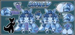 absurd_res anthro aquatic bangs big_breasts big_butt big_nipples big_penis big_tail blue_body blue_eyes blue_hair blue_lips blue_markings blue_tongue breasts butt chest_binder clothed clothing dialogue eyelashes facial_scar female fish front_view gender_symbol genitals glistening glistening_body gynomorph hair height height_comparison hi_res huge_breasts huge_penis intersex large_female lewded_blaze lips long_hair looking_at_viewer markings model_sheet name_in_dialogue nickname nipple_outline nipples partially_clothed penis pregnant rear_view scar shark shark_tail sharp_teeth side_view sidney_(lewded_blaze) silhouette slightly_chubby smooth_skin solo standing strapless_clothing symbol tail teeth text thick_thighs tongue tongue_out underwear