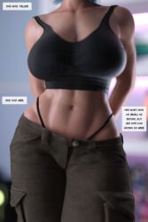1girls 3d arms_behind_back big_breasts big_thighs blue_hair breasts casey_(definemacro) curvaceous curvy curvy_figure definemacro female hips large_ass large_breasts light-skinned_female light_skin midriff navel original original_character pose posing sensual sexy slim_waist thick thick_hips thick_legs thick_thighs thighs thong tomboy toned voluptuous waist whale_tail wide_hips