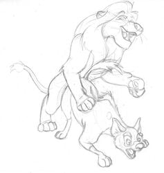 2boys anal anal_sex banzai closed_eyes disney doggy_style eyes_open feral furry furry_only gay interspecies male male_only mufasa no_humans open_mouth penetration raised_tail rape sketch tail the_lion_king yaoi