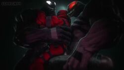 2026 3boys anal anti_venom_(marvel) bara deadpool gay glowing_eyes grunting holding_penis huge_cock marvel mask masked masked_male muscular muscular_male penis red_eyes scarlena4 tagme trio venom_(marvel) video