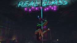 1girls 3d 3dcg alternate_universe athletic_female brown_hair brown_hair_female edited_screencap femsub game_mod grand_theft_auto grand_theft_auto_v high_heels lowres miniskirt neon_sign pink_high_heels plaid_miniskirt plaid_skirt pole_dancing rockstar_editor skirt source_request stripper stripper_pole text unnamed_character unnamed_characters whore zychina