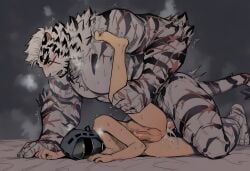 2boys abs ai_generated anal anal_sex anthro anthro_dominating_human anthro_on_human anthro_penetrating anthro_penetrating_human arknights ass balls bara big_balls big_dom_small_sub big_muscles big_nipples big_pecs big_penis blush breath cum cum_drip cum_in_ass cum_inside cum_on_ass cum_on_body cum_on_penis cumshot daddy ddkk dilf doctor_(arknights) dominant dominant_anthro dominant_male domination ejaculation erect_nipples erection felid feline fur gay hair holding_partner hug huge_balls huge_cock huge_muscles huge_pecs human human_on_anthro human_penetrated humansub hunk inflation interspecies intimate larger_anthro larger_male male male/male male_focus male_only male_penetrated male_penetrating male_penetrating_male mountain_(arknights) muscles muscular muscular_anthro muscular_human muscular_male naked naked_male navel nipples nude orgasm pantherine pecs penetration penis penis_in_ass pubic_hair romantic romantic_couple sex size_difference smaller_human smaller_male smaller_penetrated striped_fur submissive submissive_human submissive_male sweat tiger white_fur yaoi