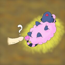 ? cute disembodied_penis erection hay mareep open_mouth penis pokemon pokã©mon precum tail trix_the_cat