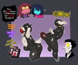 2026 absurd_res all_the_way_through anal anal_penetration anal_threading anthro ball_gag bdsm bondage bound bovid caprine clothed clothing collar conditional_dnp darkner deltarune deltarune_chapter_2 dialogue digital_media_(artwork) english_text facial_piercing femboy gag gagged gay gay_male goat hi_res human informercial kinkykong kris kris_(deltarune) kris_dreemurr latex latex_clothing latex_skinsuit latex_suit lizard male male/male male_penetrated male_penetrating male_penetrating_male mammal nipples nose_piercing nose_ring nubert oral penetration piercing ralsei reptile restraints ring_piercing scalie selling septum_piercing sex sex_tape skinsuit slave slave_sale spamton_g._spamton spamton_g_spamton speech_bubble submissive susie_(deltarune) tail text tight_clothing undertale_(series) white_body yaoi
