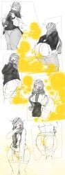 lazei grusha_(pokemon) pokemon pokemon_sv pokemon_scarlet_&_violet pokemon_scarlet_and_violet 1boy 1boys 1femboy male male_only femboy femboy_only solo solo_male solo_femboy comic minimal_color surprised surprised_expression blush blushing lace-trimmed_panties garter_straps thigh_highs thighhighs pear-shaped_figure embarrassed embarrassed_male pleasure_face scarf scarf_over_mouth underwear undressing undressing_self taking_clothes_off taking_off_shirt taking_off_pants taking_off_clothes ass ass_grab ass_bigger_than_head big_ass large_ass big_ass_(male) butt butt_grab butt_bigger_than_head big_butt large_butt male_ass femboy_ass male_butt femboy_butt bent_over bending_over bending_forward fart fart_fetish fart_cloud farting farts yellow_fart yellow_fart_cloud yellow_gas yellow_gas_cloud male_fart male_farting femboy_fart farting_male