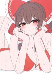 1girls bikini breasts female female_only mikan7f reimu_hakurei tagme touhou