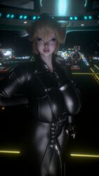 crashbanditkut self_upload 2026 hi_res highres high_resolution 3d 4k virtamate virt-a-mate depth_of_field chromatic_aberration pinup human female 1girls 1girl straight solo solo_focus solo_female hair long_hair eyebrows eyelashes long_eyelashes eyeshadow lips lipstick makeup mascara light_skin light-skinned_female breasts big_breasts breasts_bigger_than_head huge_breasts busty busty_female curvy curvy_figure thighs nail_polish nails long_nails standing looking_at_viewer young young_female mature mature_woman mature_female thick_thighs thick thick_lips big_lips voluptuous voluptuous_female clothing clothed huge_thighs big_thighs princess princess_peach nintendo super_mario_bros. mario_(series) blonde_hair blonde_female blue_eyes beauty_mark mole mole_under_eye thick_legs thick_hips wide_hips wide_thighs black_nails black_eyeshadow space cosmic_background spaceship suit jacket gloves earrings smile smiling_at_viewer smiling half-closed_eyes