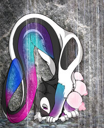 breasts colorful contortion coy female feral meeko_(fursona) multi_breast severus solo waterfall