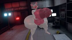 3d big_ass big_breasts bimbo five_nights_at_freddy's hyper_ass hyper_breasts looking_at_viewer mangle_(fnaf) self_upload solo vrchat vrchat_avatar