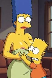ai_generated bart_simpson breasts marge_simpson milf mother mother_and_son tagme the_simpsons video
