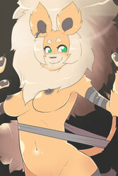 2009 anthro durga_(team_fortress_2) fangs feline female furry lion lioness momorodent nude piercing solo team_fortress_2