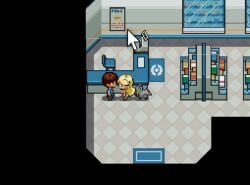 1girls 2boys allie_(pokemon_ecchi) animated clap_(sound_effect) clapping_cheeks cum cum_in_mouth cum_inside fangame fangame_character fellatio hinoarashi merchant naked naked_female pixel_art pokemon pokemon_(species) pokemon_ecchi pokemon_fangame pokephilia poochyena sex spitroast sucking sucking_penis sucking_sound tagme text threesome video
