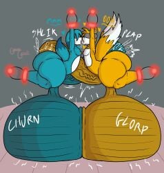 2d anal anal_insertion anal_penetration anal_sex anthro ball_kiss big_ass big_balls big_penis blindfold blindfolded blindfolded_male blue_body bound bound_ankles bound_wrists english_text femboy femboysub floating floating_object fox fox_boy fox_ears fox_tail furry furry_male gay gay_anal gay_sex gigantic_balls guavagrunt heart huge_ass huge_balls huge_cock hyper hyper_balls hyper_genitalia hyper_penis indoors kiss kissing kitsunami_the_fennec lifted male male_focus male_only nude nude_male prehensile_penis restrained restrained_ankles restrained_wrists saliva sfx simple_background sloppy_kiss sonic_(series) stuck_in_air tail tails_the_fox text thick_thighs thighs tongue_kiss veiny_penis writing yaoi yellow_body