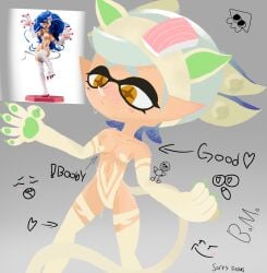 boomerangmunke capcom darkstalkers felicia_(darkstalkers)_(cosplay) female marie_(splatoon) nintendo solo splatoon splatoon_(series) sweat