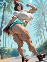 1girl a_girl_from_my_school_(show) ai_generated bangs_hair big_boobs blizzard_entertainment black_hair blue_eyes breasts_bigger_than_head comission danimon female generated giant_ass huge_woman male mature_female medium_breasts mercy multiple_boys muscular_legs muscular_thighs patreon reportgg white_skin pokemon selene_(pokemon)