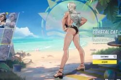 ass ass_focus big_ass black_cat_(marvel) black_cat_(marvel_rivals) bubble_ass bubble_butt dat_ass felicia_hardy female female_only heels huge_ass marvel marvel_rivals sound swimsuit swimwear tagme thick_thighs thighs video