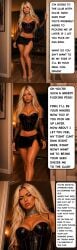 ai_generated asking_for_creampie asking_for_it bimbo bimbo_body blonde_hair choker corset cswiz dirty_talk disgusted disgusted_look dissappointed dissappointed_look english_text high_heels hourglass_figure hourglass_figured_female incest insult insulting_viewer looking_at_viewer low_rise makeup microskirt midriff midriff_showing miniskirt platform_heels prostitution short_skirt skirt tagme talking_to_viewer tall_image