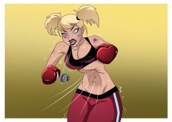 1girls 2022 2d batman:_the_animated_series batman_(series) big_breasts blonde_hair blue_eyes boxing boxing_gloves breasts bruise bruised bruises dc_comics dcau female female_only ghostlessm gloves harleen_quinzel harley_quinn injury punched red_boxing_gloves red_gloves ryona solo the_new_batman_adventures