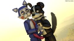 animatronic candy_(fnac) canine couple domestic_cat domestic_dog doug_(tnar) feline five_nights_at_candy's gay male/male penis those_nights_at_rachel's