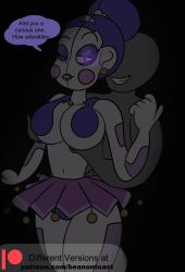 ballet ballet_dress ballora ballora_(fnafsl) beanontoast behind behind_another blue_hair breast_fondling breast_grab breast_hold closed_eye clothed clothing darkness faceless_male female five_nights_at_freddy's five_nights_at_freddy's:_sister_location glowing_eye grabbing_breasts grabbing_from_behind grinning hands_on_breasts looking_back purple_eyes robot robot_girl sister_location skirt smiling smiling_at_another speech speech_bubble thick_thighs