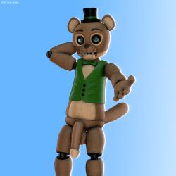 anthro five_nights_at_freddy's male male_only penis popgoes popgoes_(character) popgoes_evergreen_(character) weasel