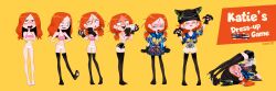 1girls clothing death_buy_lemonade dressing female human katie_(death_buy_lemonade) kyu_bum_lee meme orange_hair pale_skin solo tagme thick_thighs