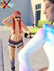 almost_nude fortnite fortnite:_battle_royale rawan_(fortnite) red_hair sixser summer_fable sunburst_dawn_(fortnite) sunglasses thenumbersdon'tlie tinted_eyewear